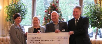 Jacksons Law Firm presents cheque