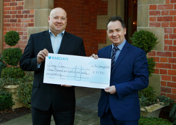Rockliffe presents cheque